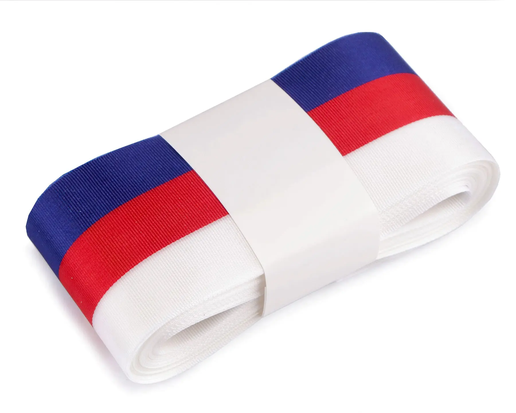Taftová stuha TRIKOLORA CZ / Česká republika, šíře 5cm (stuha v metráži)