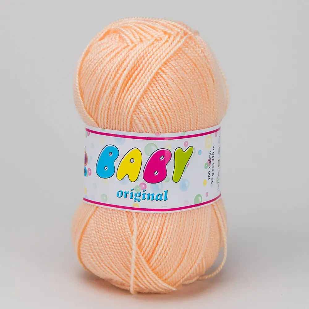 Pletací příze Storex BABY ORIGINAL 2588 meruňková, klasická, 50g/220m