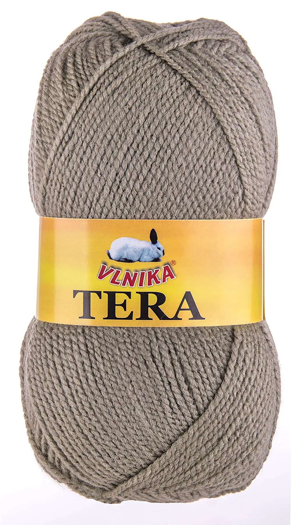 Pletací příze Vlnika TERA 076 světle khaki, klasická, 100g/310m