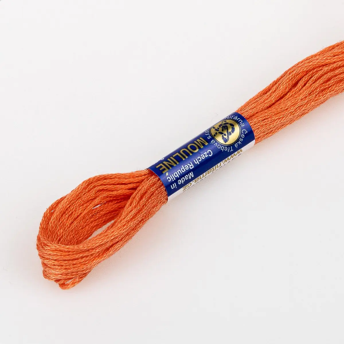 Niťárna Vyšívací příze MOULINE / MULINKA 2372 lososová oranžová, jednobarevná, 2g/8m