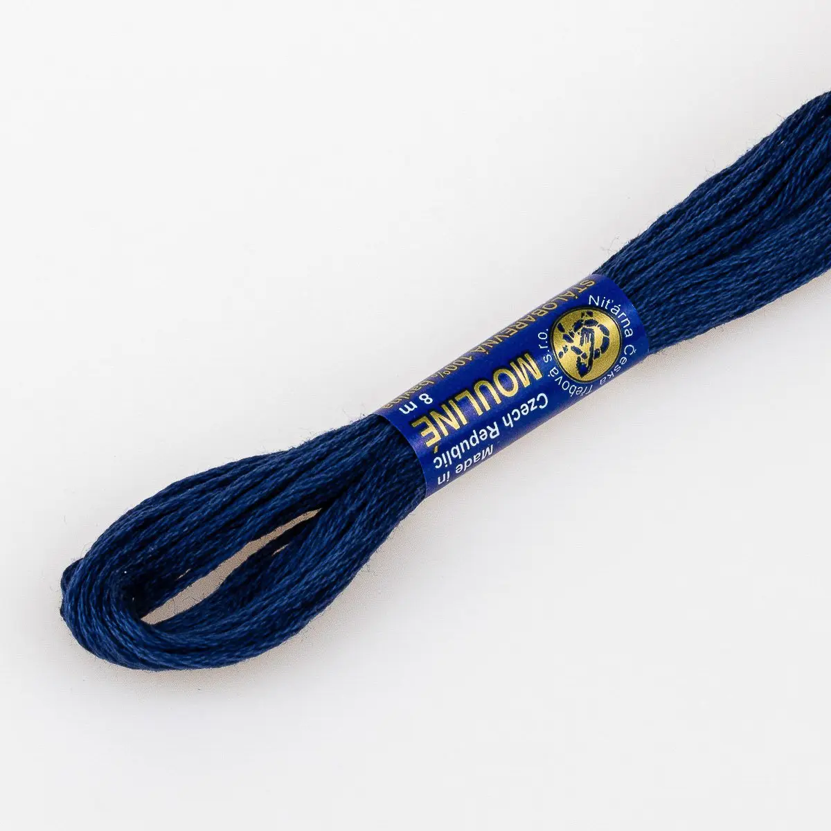 Niťárna Vyšívací příze MOULINE / MULINKA 5882 vlajková modro-fialová, jednobarevná, 2g/8m