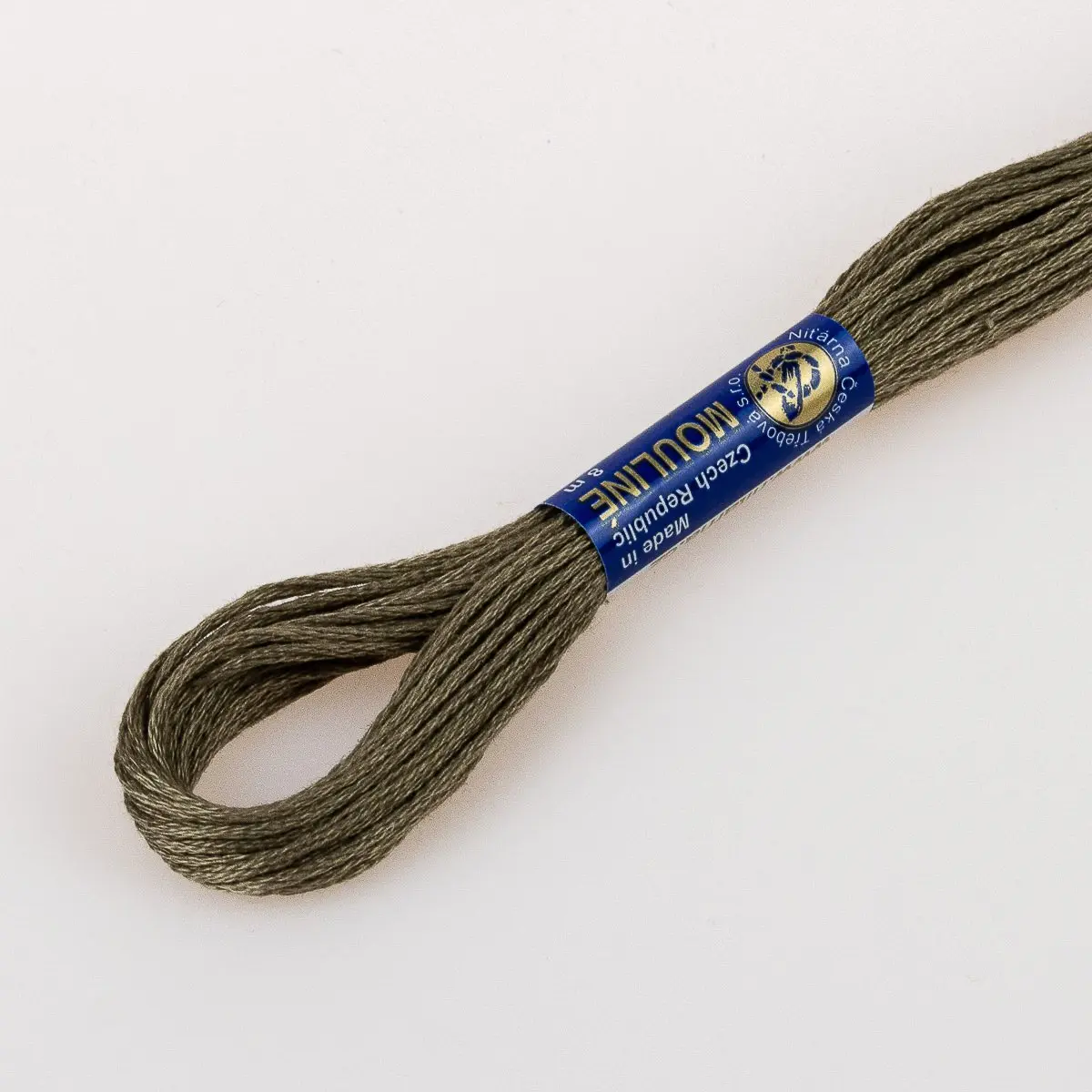 Niťárna Vyšívací příze MOULINE / MULINKA 7952 srnčí hnědá, jednobarevná, 2g/8m