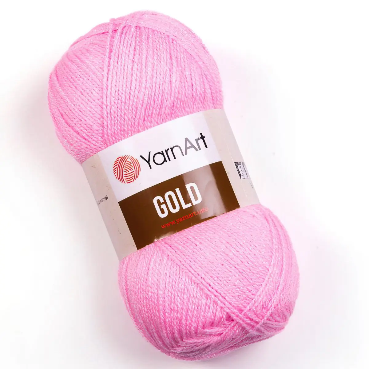 Pletací příze YarnArt GOLD 9356 světle růžová, efektní, 100g/400m