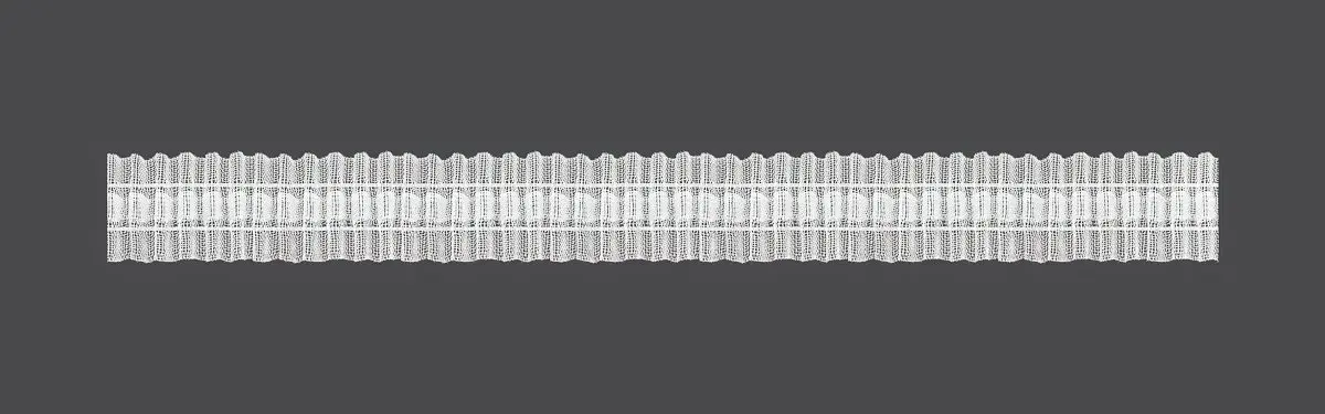 MAGAM Záclonová řasící páska, stuha, univerzální řasení, transparentní, šířka 2,5cm (v metráži)