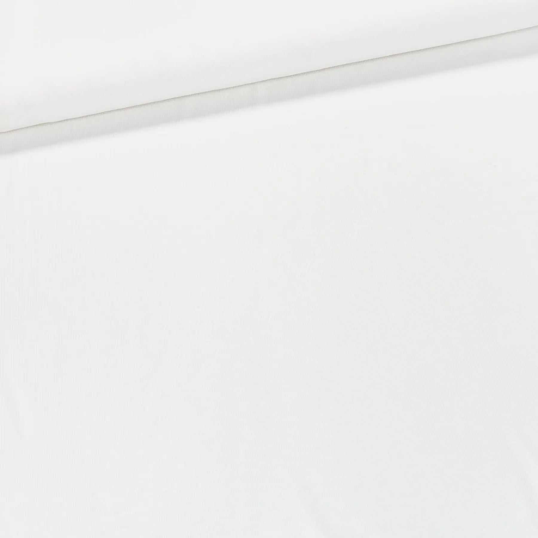 Žebrovaný směsový úplet 6255 0101 jemný, bílý, š.105cm, (látka v metráži)