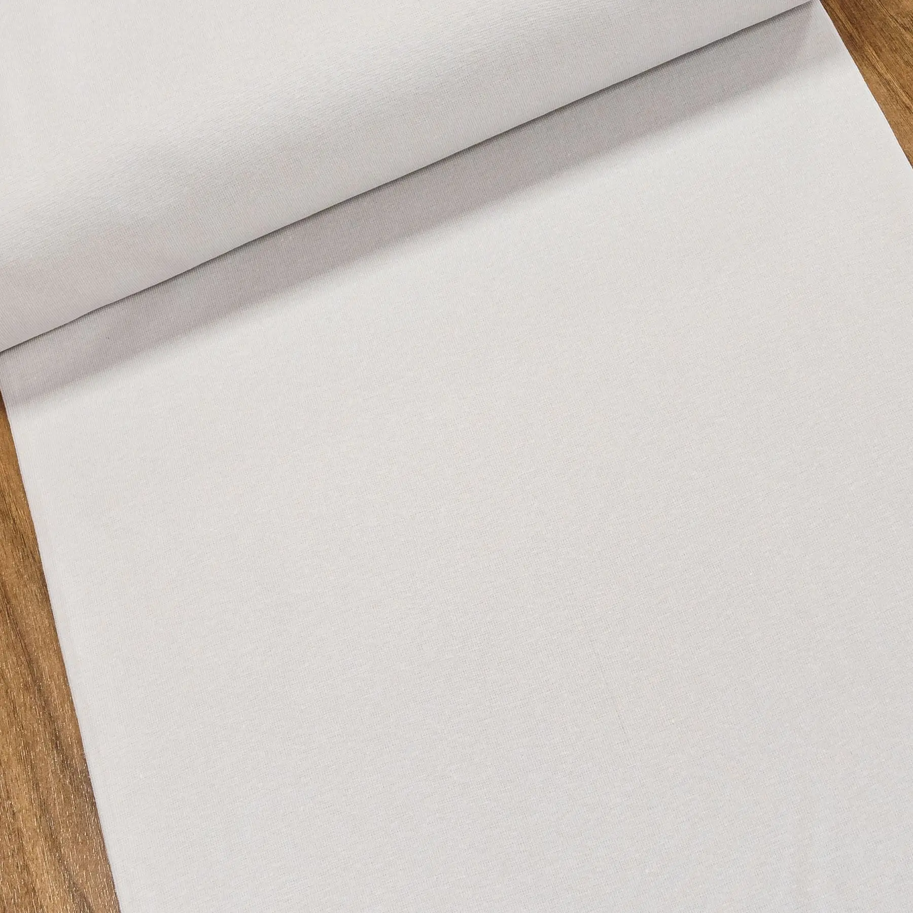 Žebrovaný bavlněný úplet 8058.004 jemný, jednobarevný světle šedý, š.35cm (látka v metráži)