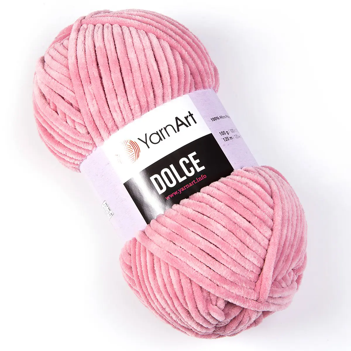 Pletací příze YarnArt DOLCE 769 světlá starorůžová, efektní, 100g/120m