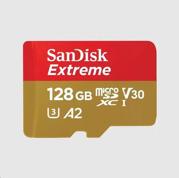 SanDisk Extreme microSDXC 128GB 190MB/s + adaptér
