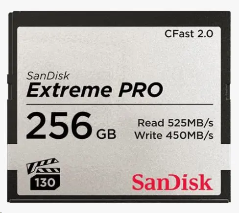 SanDisk Extreme Pro CFAST 2.0 256 GB 525 MB/s VPG130