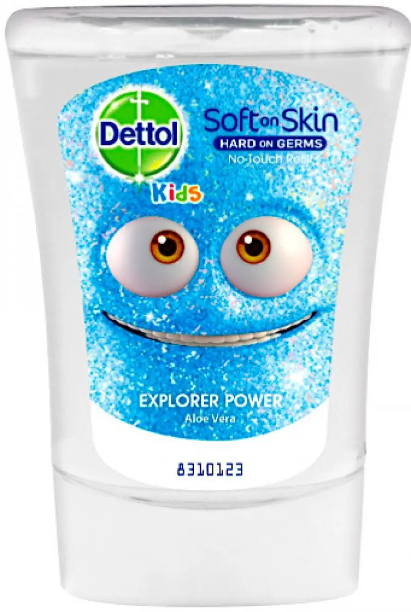 Dettol Kids bezdotykový dávkovač 250ml Dobrodruh náplň