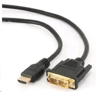 GEMBIRD Kabel HDMI - DVI 1,8m (M/M, DVI-D, Single Link, zlacené kontakty, stíněný) CC-HDMI-DVI-6