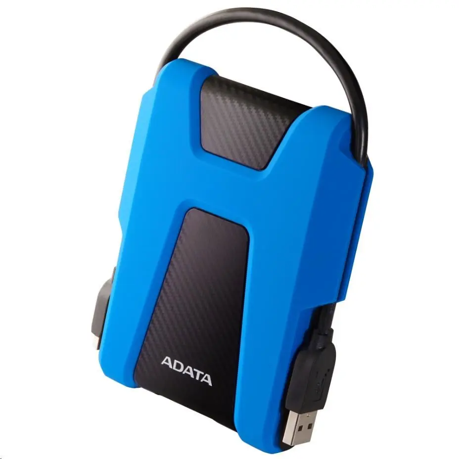 ADATA Externí HDD 1TB 2,5" USB 3.1 AHD680, modrý (gumový, nárazu odolný) AHD680-1TU31-CBL