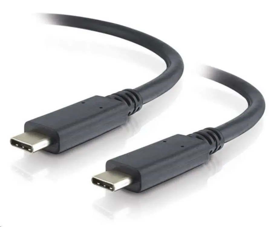 PremiumCord USB-C kabel (USB 3.2 generation 2x2, 5A, 100W, 20Gbit/s) černý, 0.5m