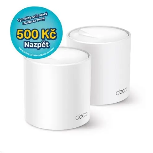 TP-Link Deco X50(2-pack) WiFi6 Mesh (AX3000, 2, 4GHz/5GHz, 3xGbELAN/WAN)