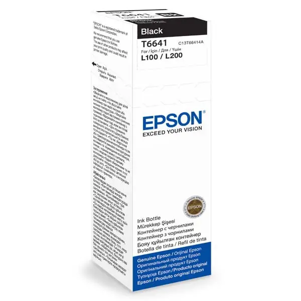 Epson T6641 Black ink container 70ml pro L100/200