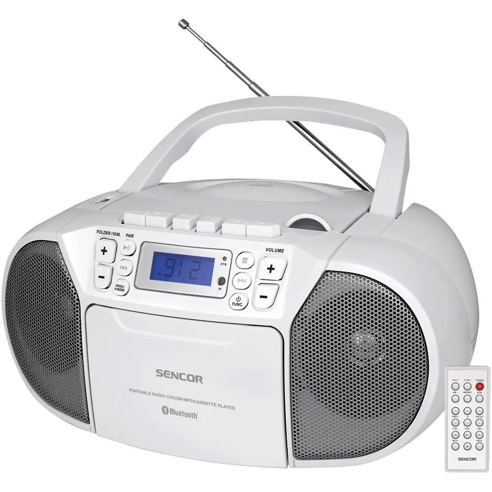 Radiomagnetofon s CD SENCOR SPT 3907 W