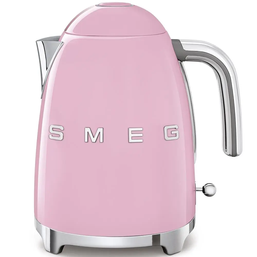 Smeg KLF03PKEU rychlovarná konvice, 1, 7 l (7 šálků), 2400 W, styl 50. let, růžová