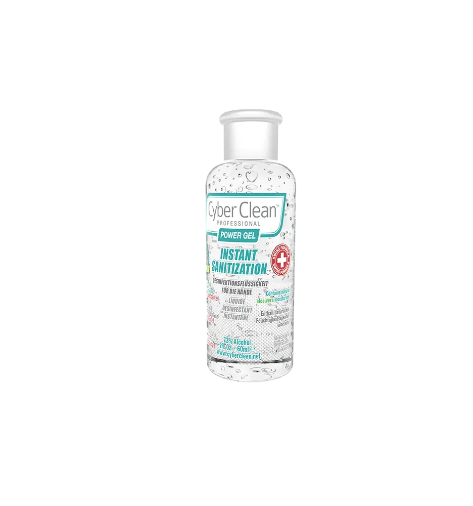 CyberClean POWER GEL - instant liquid sanitizer 2 oz / 60 ml (47030)