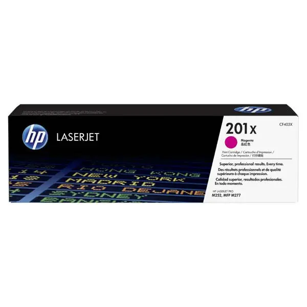 HP - toner č. 201X, CF403X, magenta (červený) pro laserové tiskárny