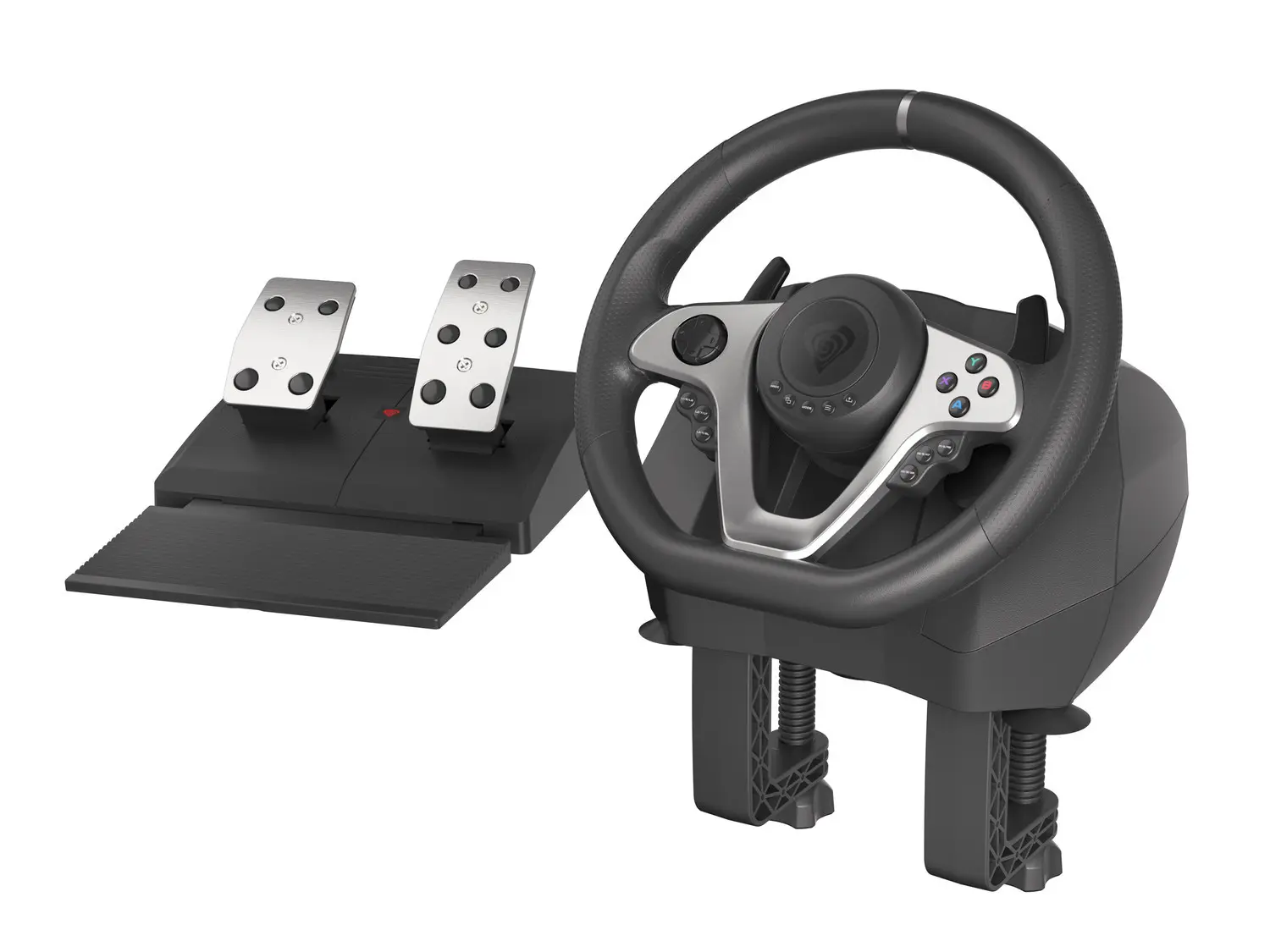 Herní volant Genesis Seaborg 400, multiplatformní pro PC, PS4, PS3, Xbox One, Xbox 360, Nintendo Switch