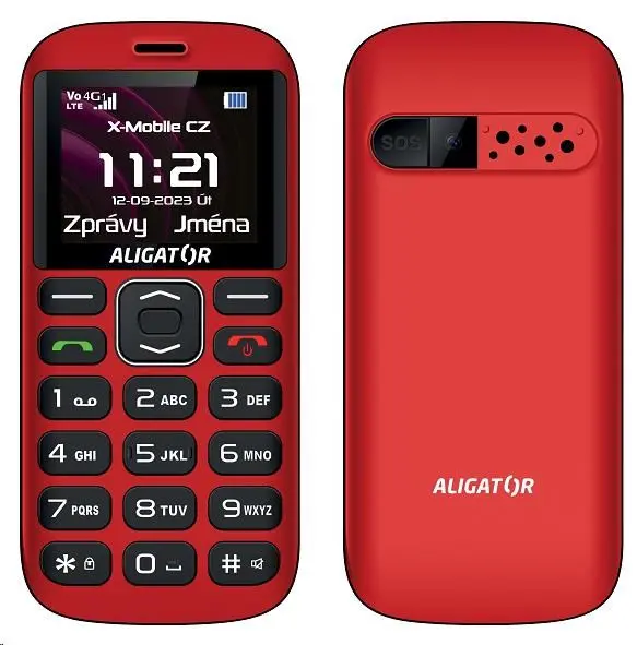 ALIGATOR A720 4G Sen.červeno-čern+st.nab.