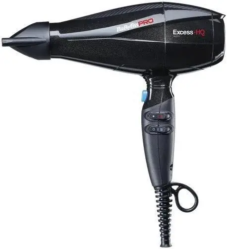 Babyliss PRO BAB6990IE Excess HQ fén na vlasy, 2600 W, 2 rychlosti, 3 teploty, s koncentrátorem, černý