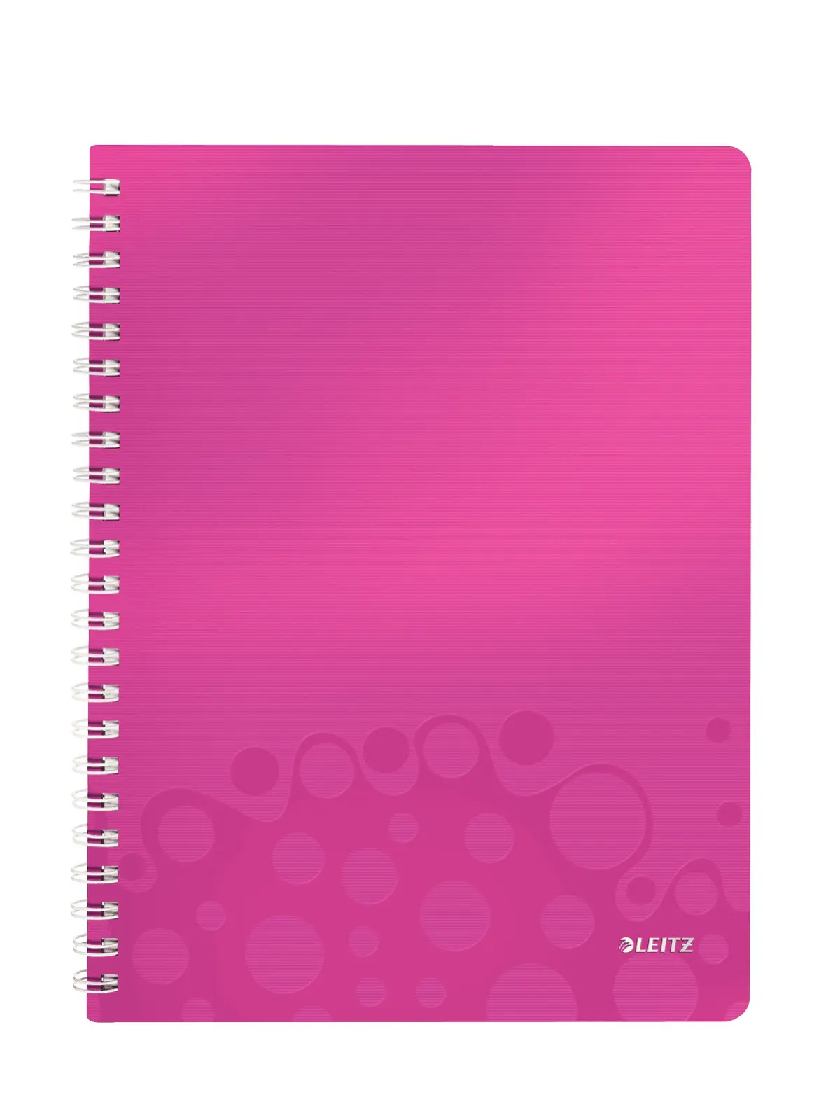 LEITZ Blok WOW A4, PP, linka, růžová