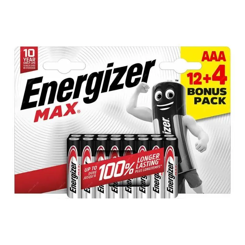 Baterie Energizer MAX AAA 124 zdarma