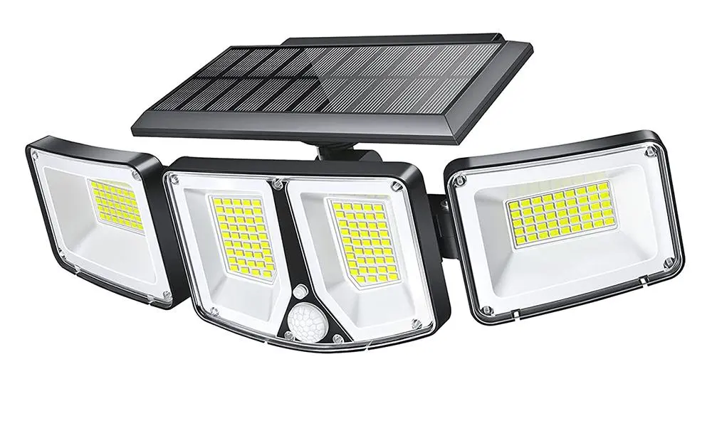 Venkovní solární LED světlo s pohybovým senzorem VIKING S180/1200lm/2200mAh/3 režimy/IP65