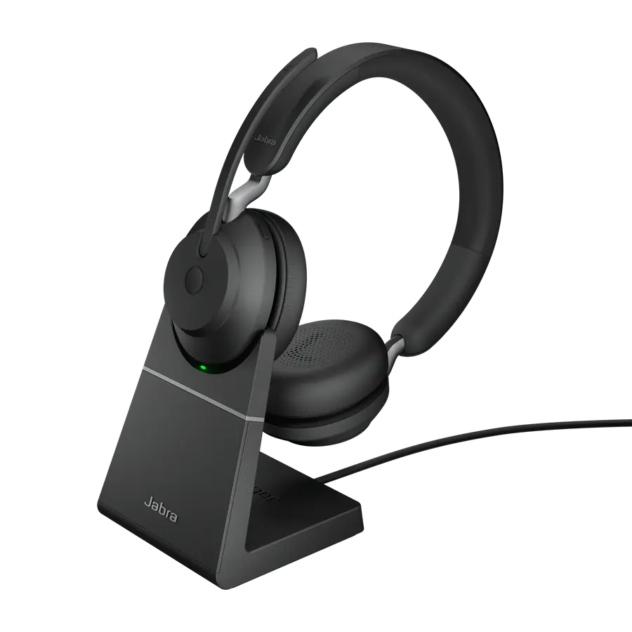 Jabra Evolve2 65/Stereo/USB/BT/Bezdrát/Stand/Černá