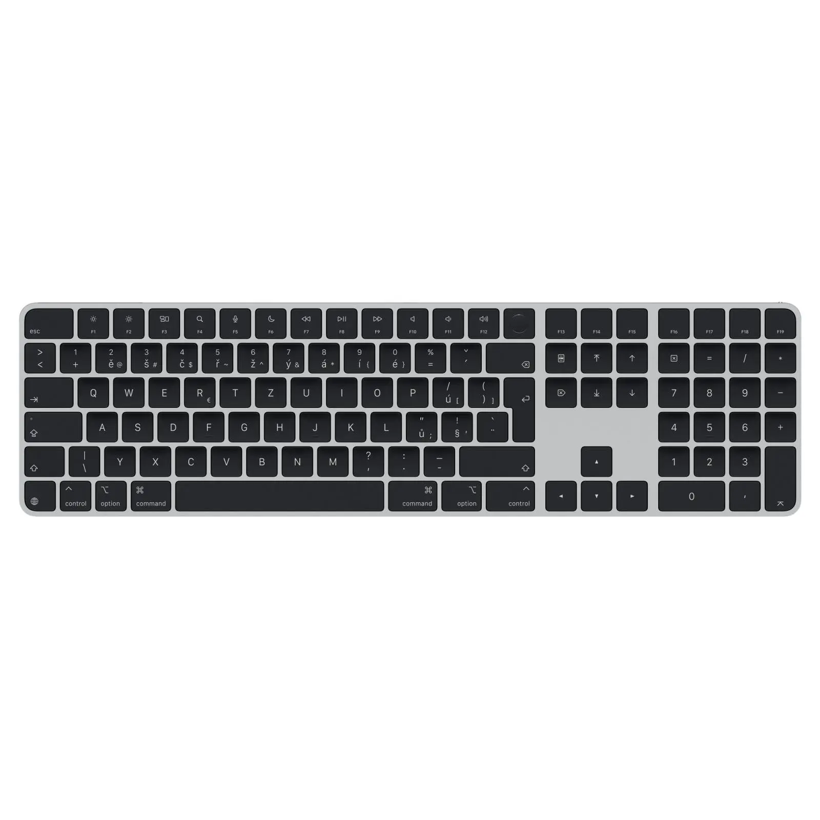 Apple Magic Keyboard s Touch ID a numerickou klávesnicí černá - slovenská