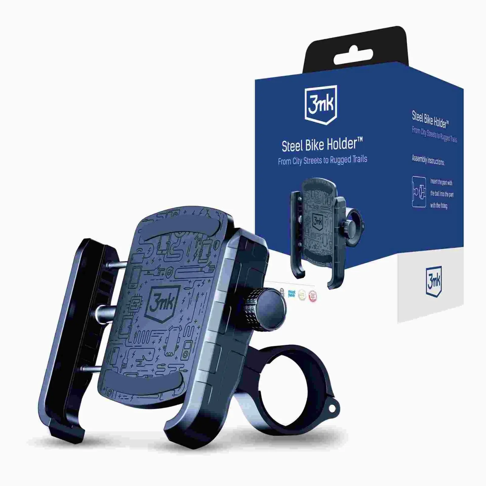 3mk Steel Bike Holder držák mobilního telefonu na kolo