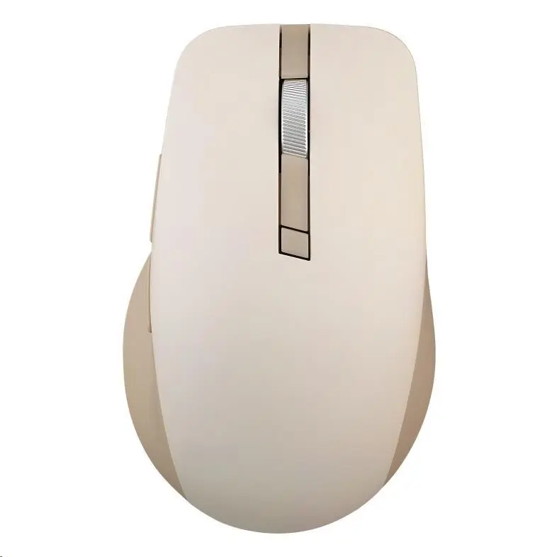 ASUS SmartO Mouse MD200 Silent Plus/Kancelářská/Optická/Pro praváky/4 200 DPI/USB+BT/Béžová