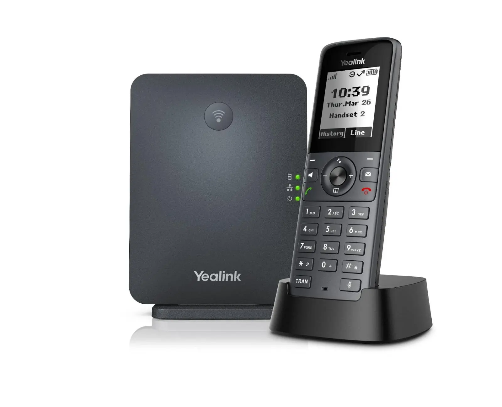 Yealink W71P DECT základová stanice a ručka, 1,8" černobílý disp., až 10 ruček