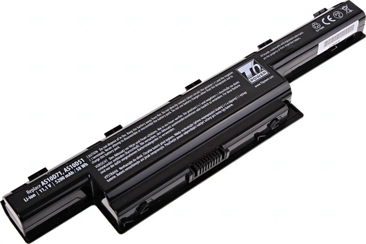 Baterie T6 Power pro Acer Aspire V3-771, V3-772G, TravelMate P643-M, P273-M, 5200mAh, 56Wh, 6cell