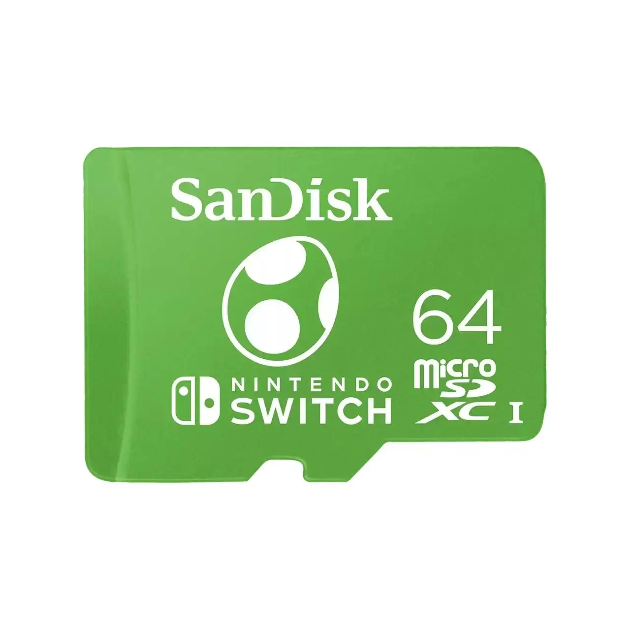 SanDisk Nintendo Switch micro SDXC, Yoshi Edition 64 GB 100 MB/s A1 C10 V30 UHS-1 U3