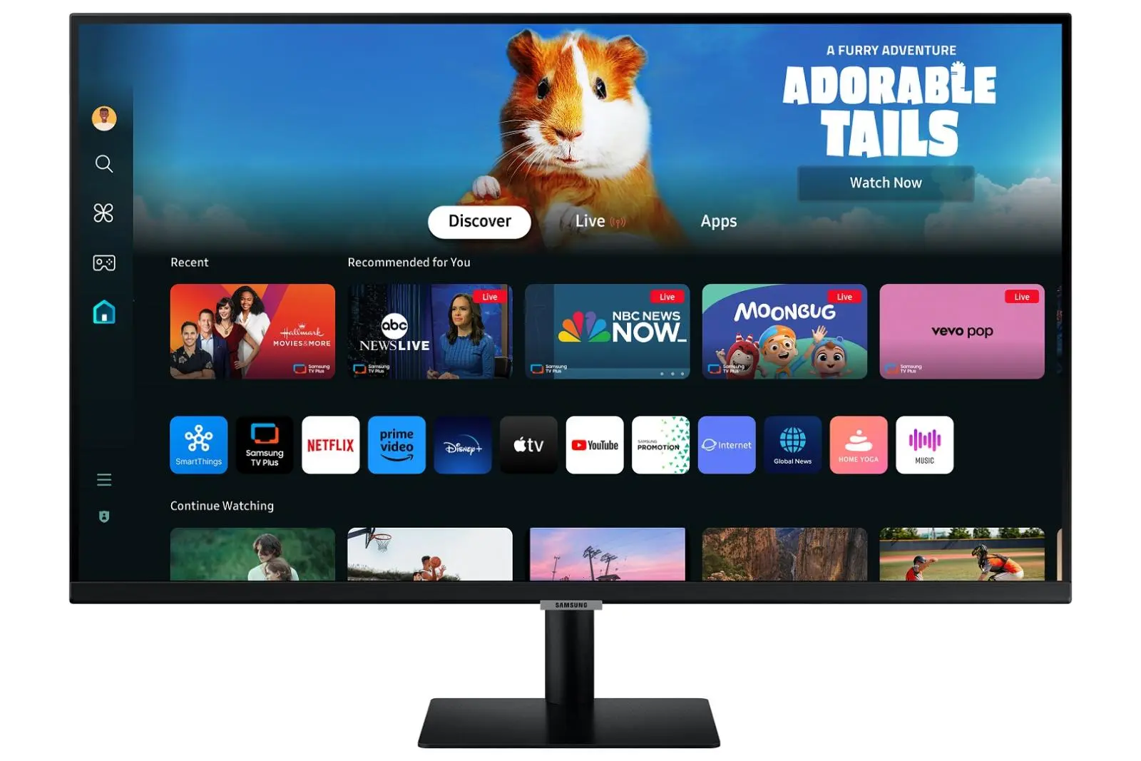 Samsung Smart Monitor/M50D/32"/VA/FHD/60Hz/4ms/Black/2R