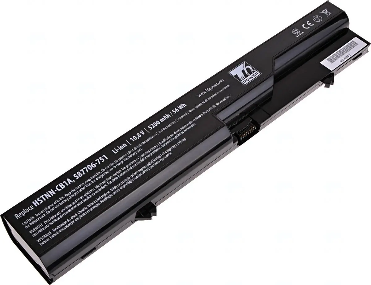 Baterie T6 Power pro HP ProBook 4320s, 4420s, 4520s, HP 320, 325, 420, 620, 5200mAh, 56Wh, 6cell