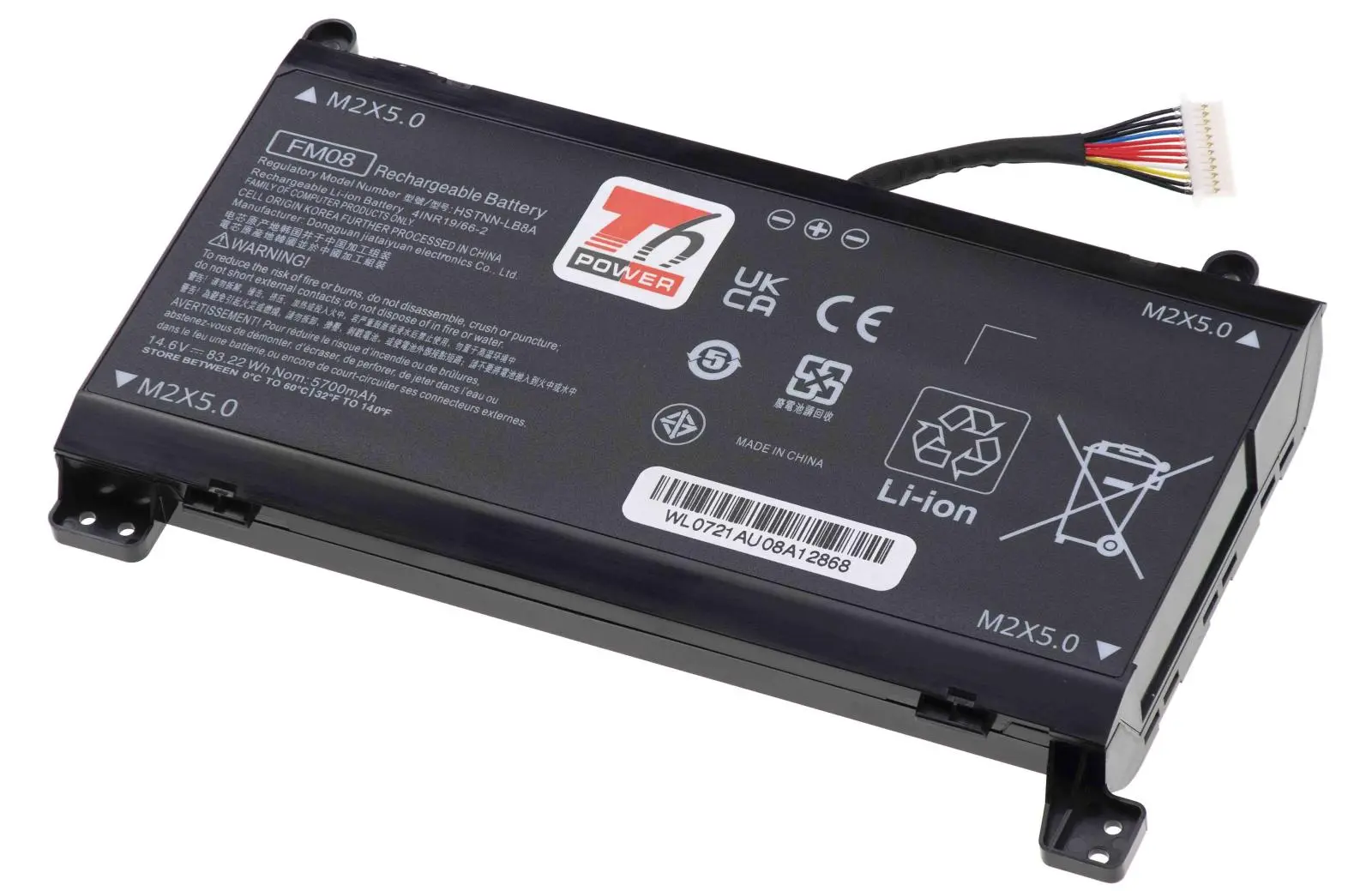 Baterie T6 Power pro HP Omen 17-an000, 17-an100, 12pin, Geforce 1050, 5973mAh, 86Wh, 8cell, Li-ion