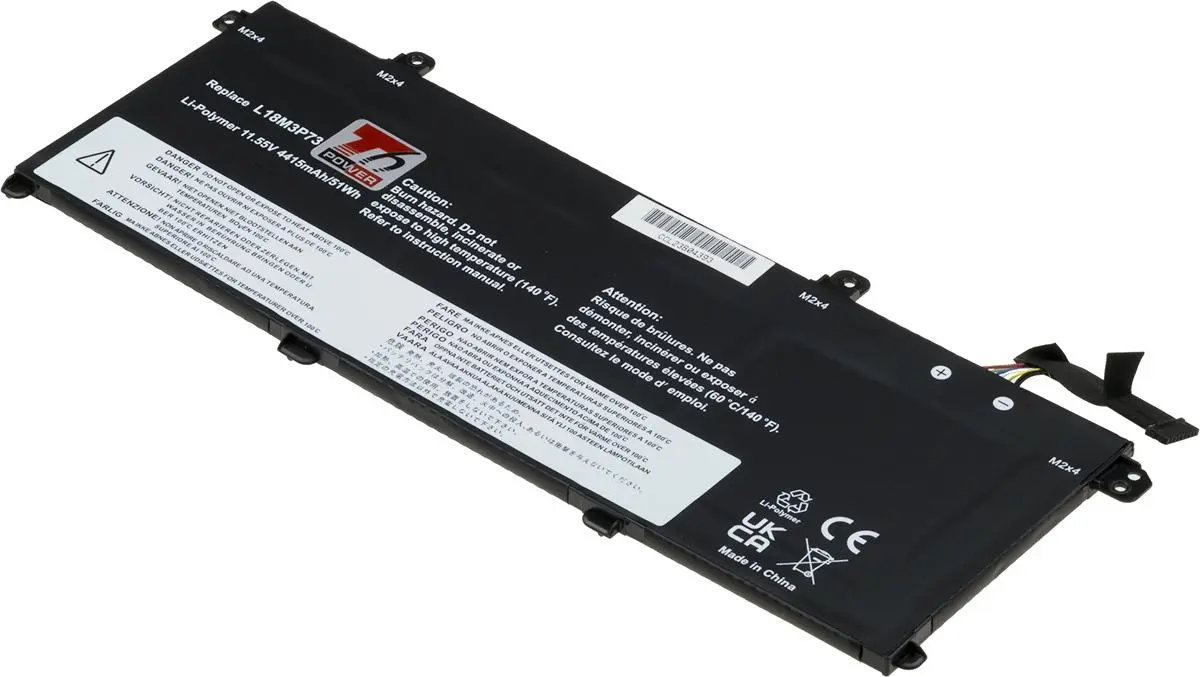 Baterie T6 Power Lenovo ThinkPad T490, T495, T14 Gen 1, P14s, P43s, 4345mAh, 51Wh, 3cell, Li-pol