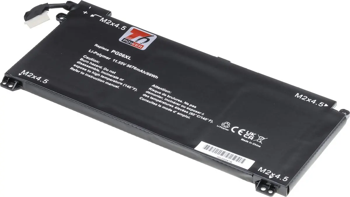 Baterie T6 Power pro HP Omen 15-dh0000, Omen 15-dh1000, 5676mAh, 66Wh, 6cell, Li-pol