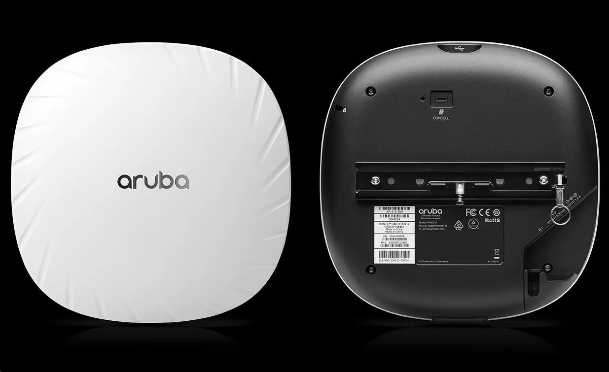 HPE Aruba Networking AP-515 (RW) Dual Radio 4x4/2x2 802.11ax Internal Antennas Unified Campus AP RENEW Q9H62A