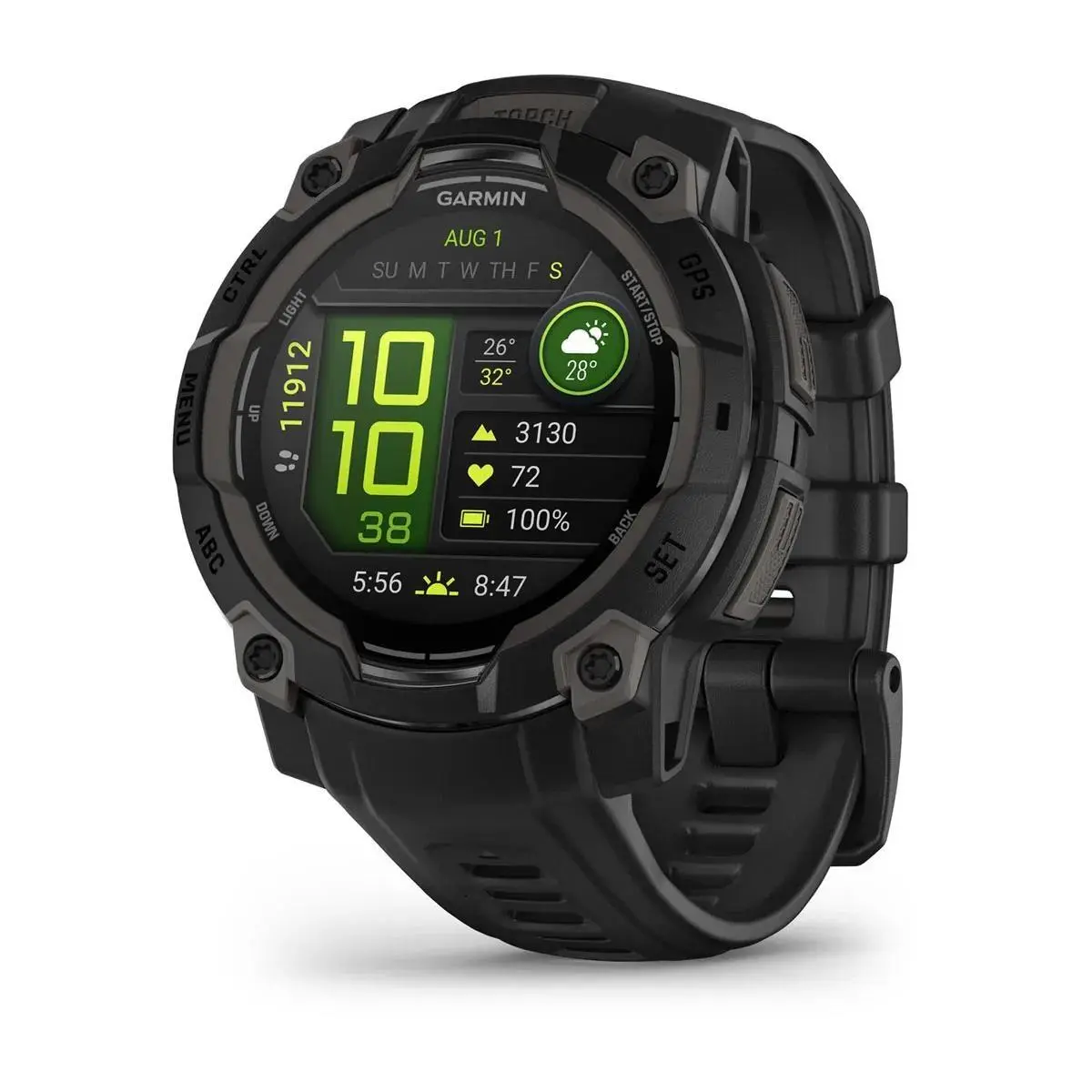 Garmin Instinct 3 AMOLED 45mm černá s černým páskem