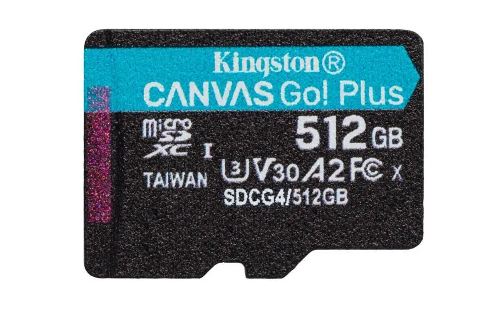 Kingston Canvas Go Plus A2/Micro SDXC/512GB/UHS-I U3 / Class 10/+ Adaptér