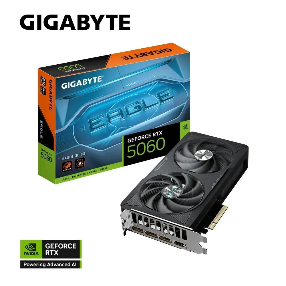 GIGABYTE GeForce RTX 5060 EAGLE/OC/8GB/GDDR7