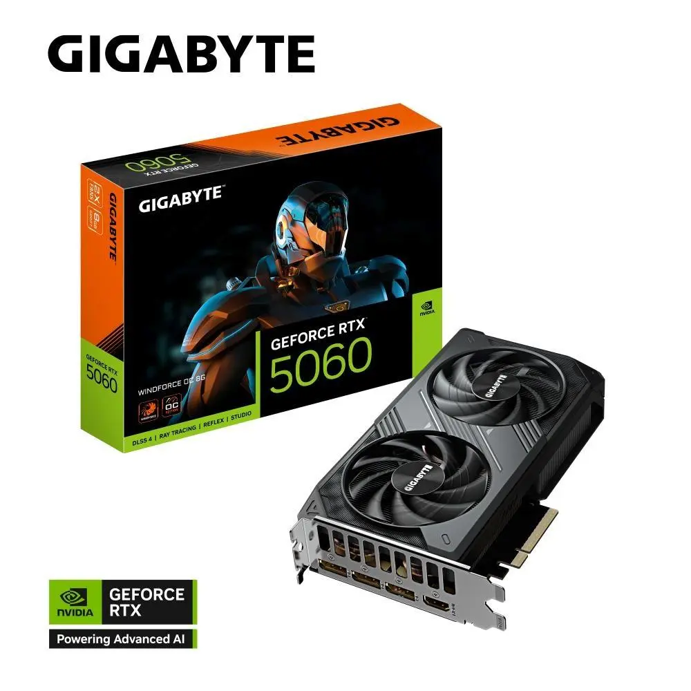 Grafická karta Gigabyte NVIDIA GeForce RTX 5060 WINDFORCE OC 8G