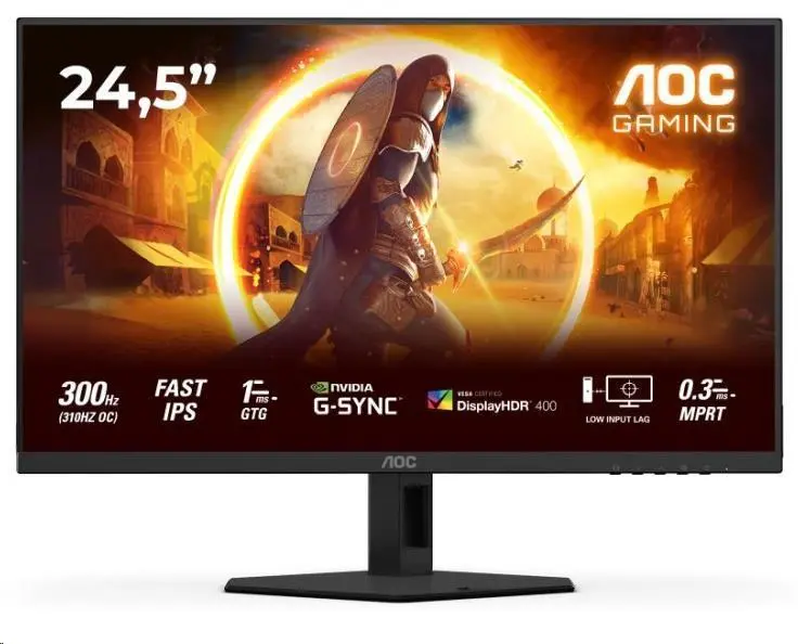 AOC Gaming/25G4SRE/24,5"/IPS/FHD/300Hz/0,3ms/Black/3R