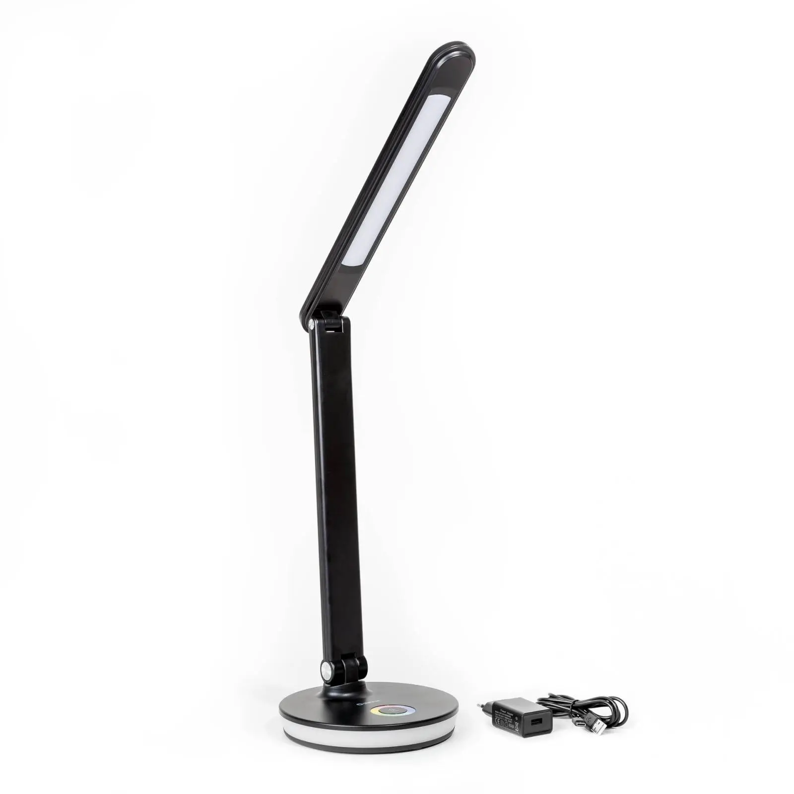 Platinet PDL400RGBB stolní LED lampa 12W stmívatelná, dotykové ovládání, USB port, černá