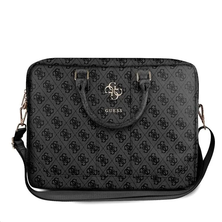 GUESS PU 4G Metal Logo Computer Bag 15-16" šedá