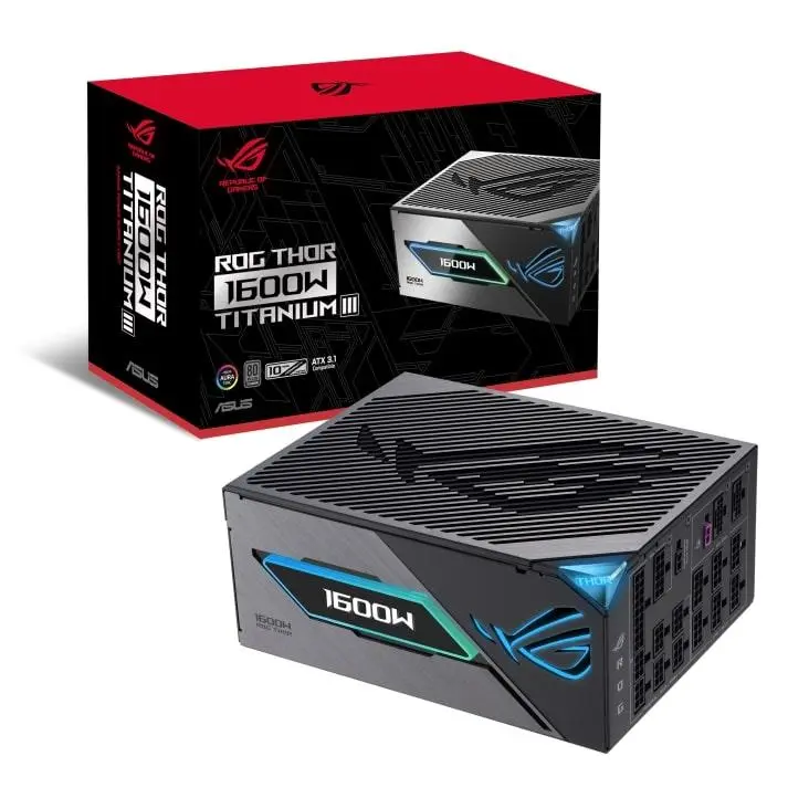 ASUS ROG THOR 1600/1600W/ATX 3.1/80PLUS Titanium/Modular/Retail